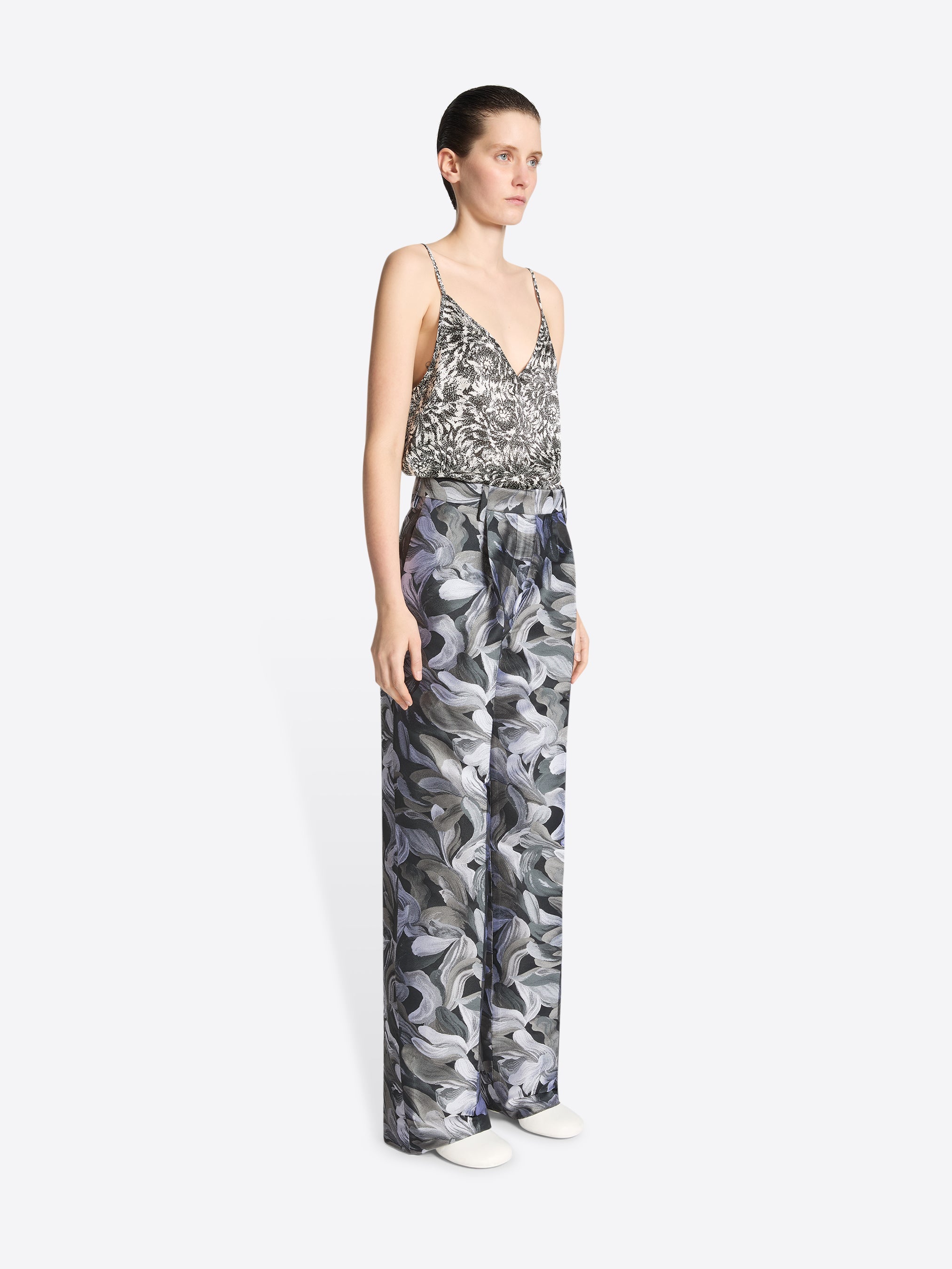 Printed Tailored Pants