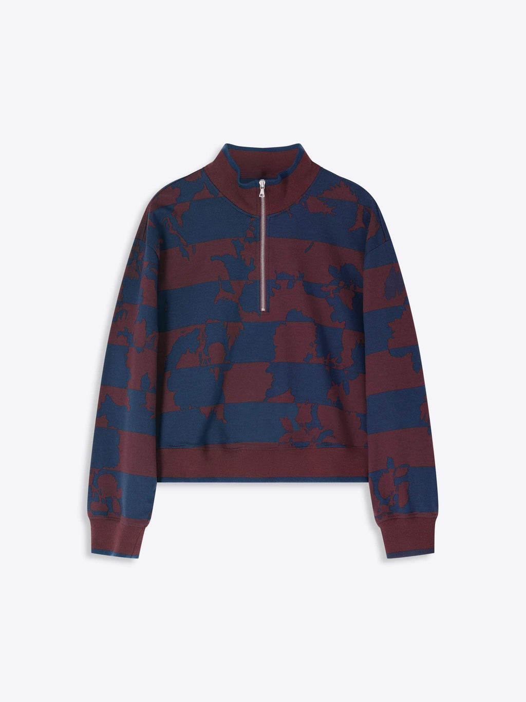 Printed Zipped Sweatshirt