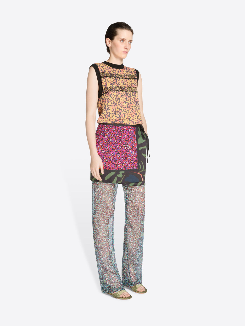 Printed Wrap Skirt