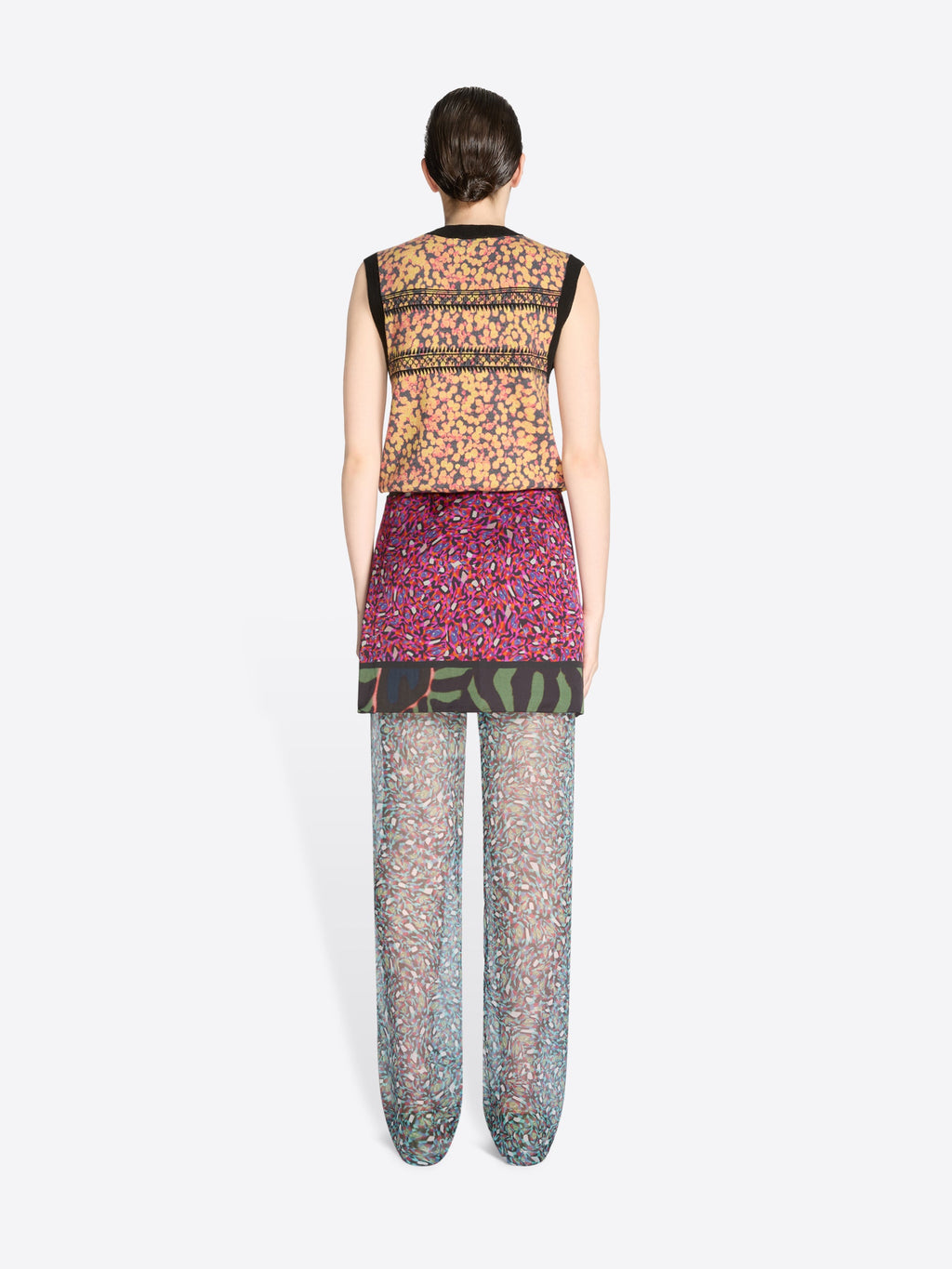 Printed Wrap Skirt