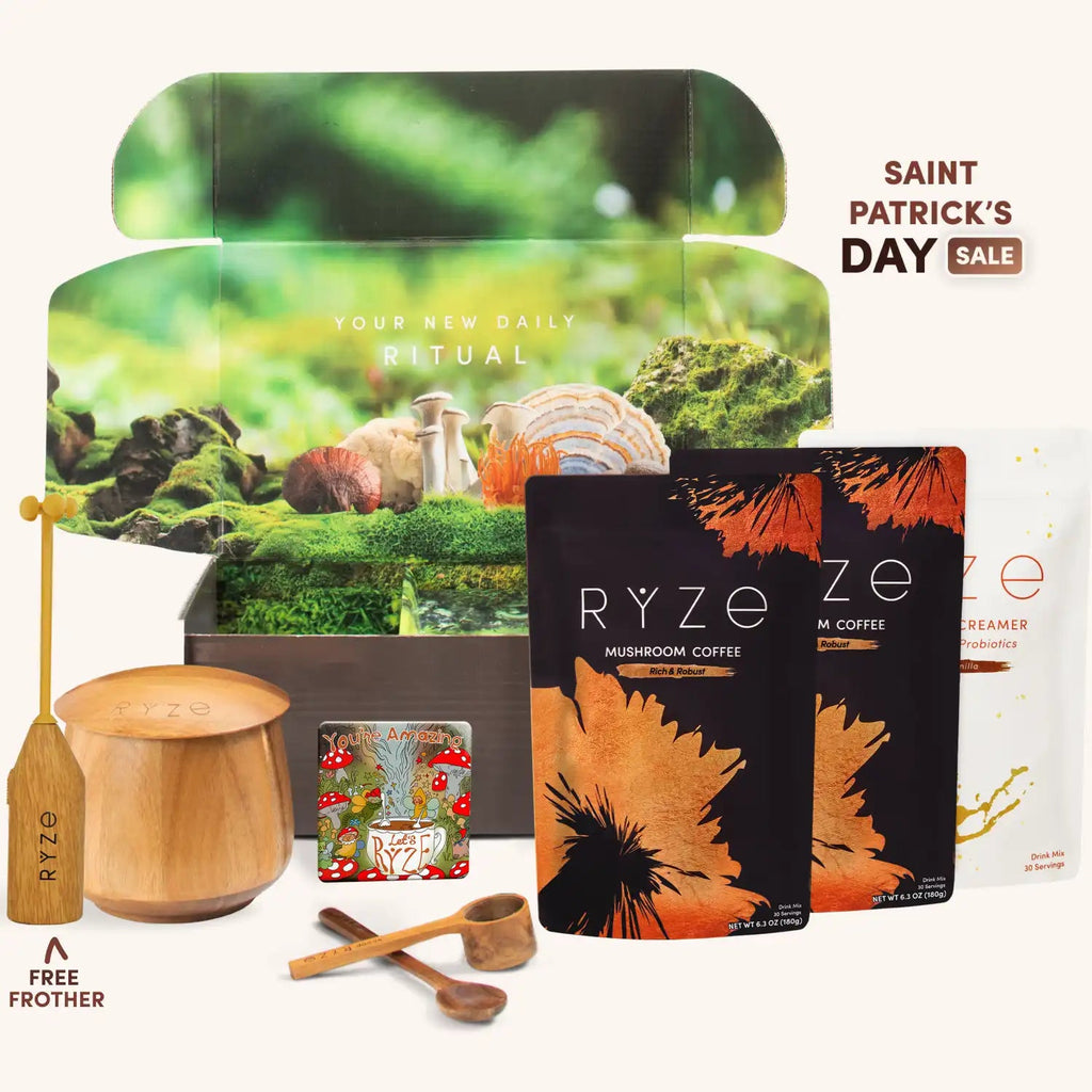 RYZE Ritual Set Dark Roast (90 Servings) - for Morning and Evening Preparation