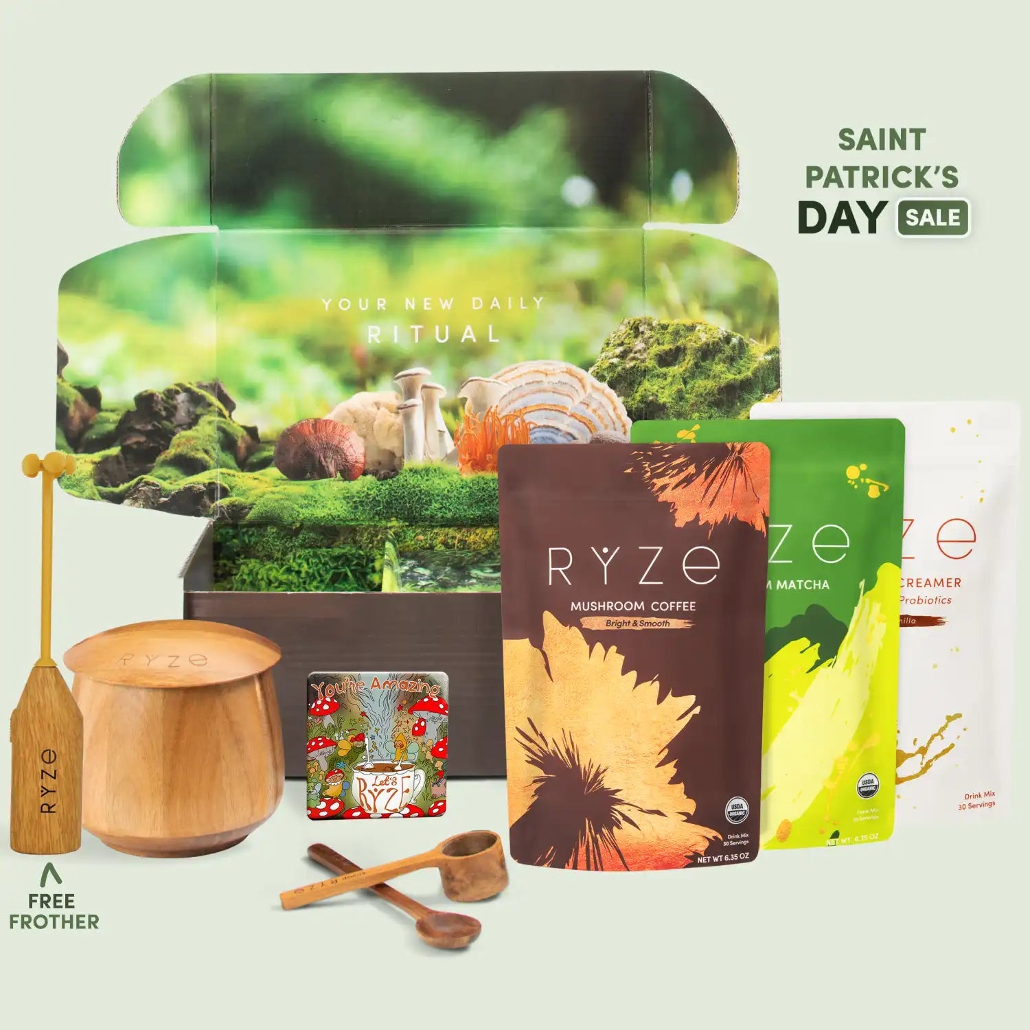 RYZE Ritual Set (Matcha and Coffee) - for Morning and Evening Preparation