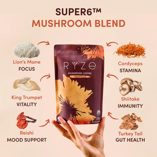 Mushroom Coffee (30 Servings) - for Simple Morning Drink Routines